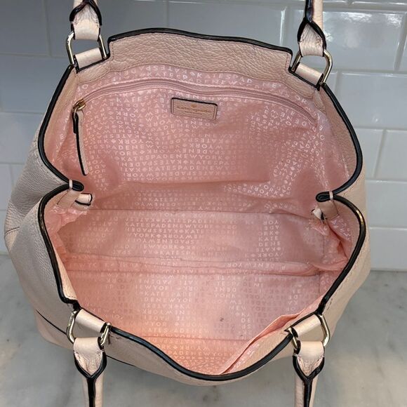 Kate Spade Pebbled Leather Tassel Large Tote Shoulder Bag - Picture 12 of 16